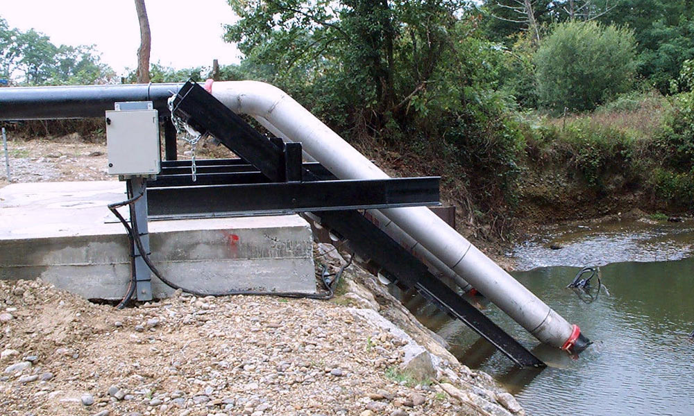 Prise d’eau pour irrigation.